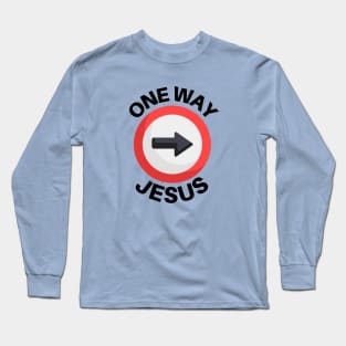 One Way Jesus | Christian Long Sleeve T-Shirt